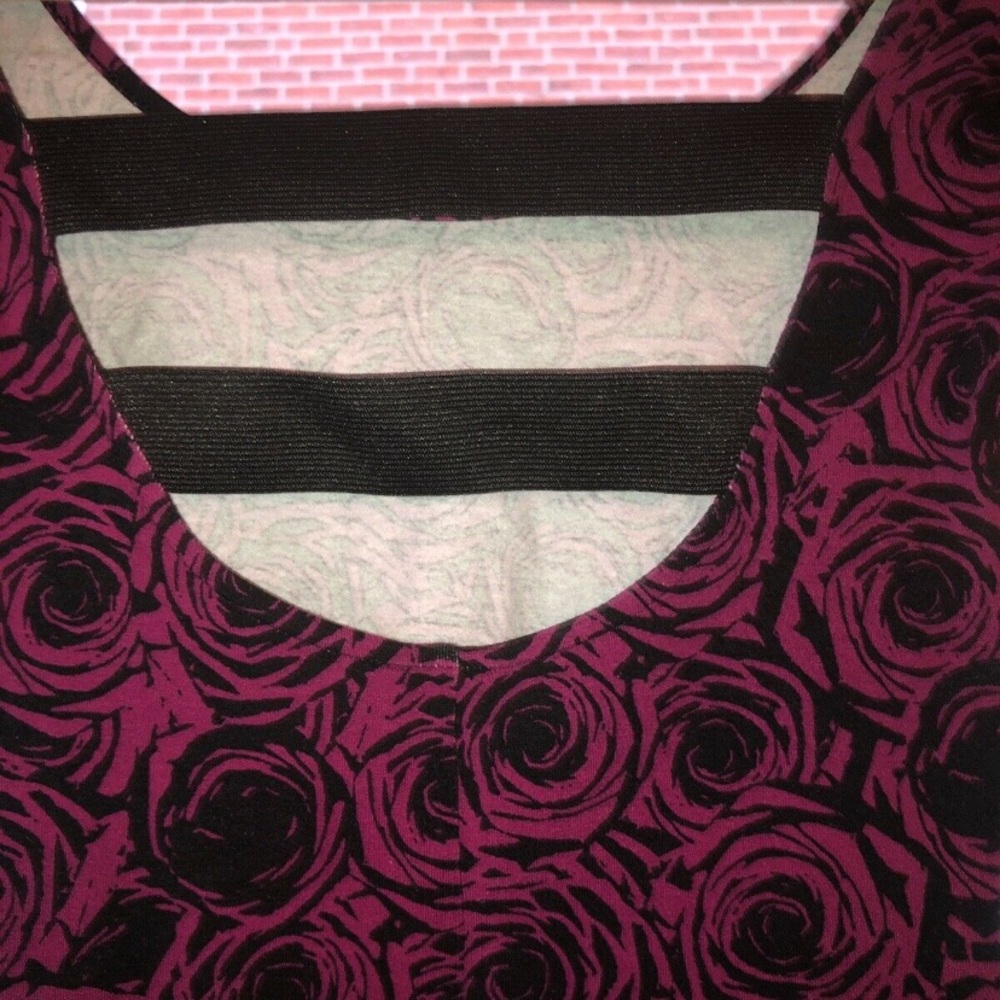 DONATING SOON Material Girl Rose Floral Purple Bodycon Dress Size XS - Picture 4 of 5